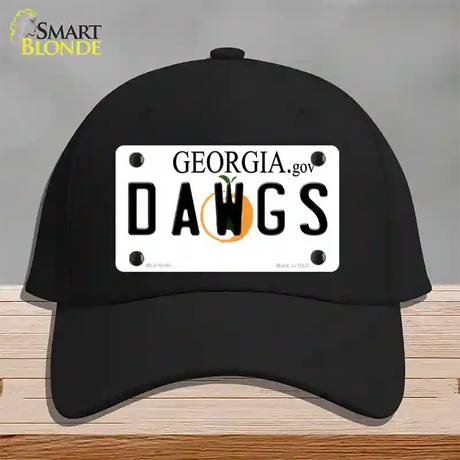 Dawgs Georgia Novelty License Plate Hat Cotton / Black