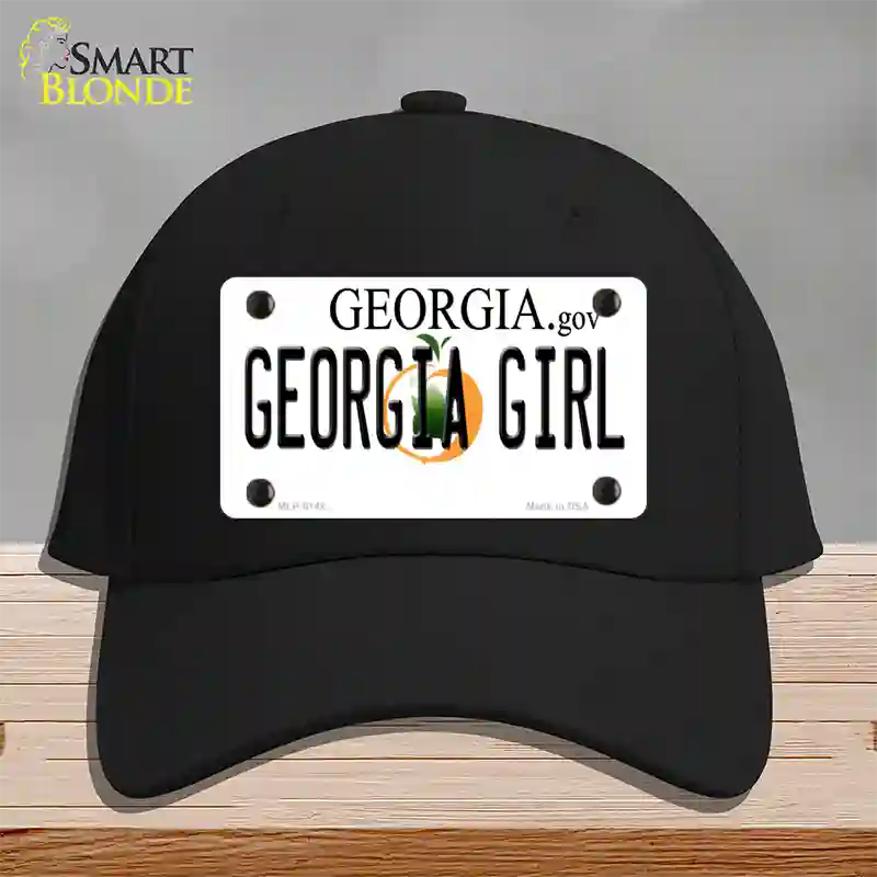 Georgia Girl Georgia Novelty License Plate Hat Cotton / Black