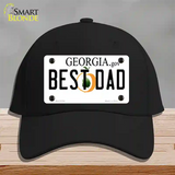 Best Dad Georgia Novelty License Plate Hat Cotton / Black