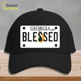 Blessed Georgia Novelty License Plate Hat Cotton / Black