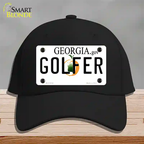 Golfer Georgia Novelty License Plate Hat Cotton / Black