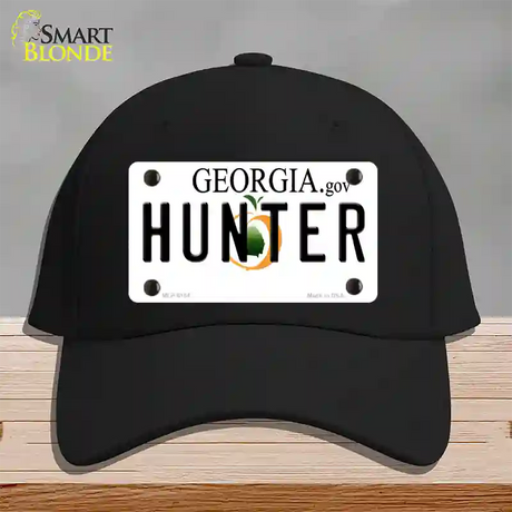 Hunter Georgia Novelty License Plate Hat Cotton / Black