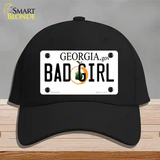 Bad Girl Georgia Novelty License Plate Hat Cotton / Black