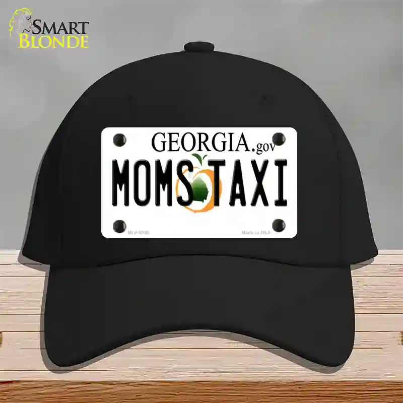 Moms Taxi Georgia Novelty License Plate Hat Cotton / Black