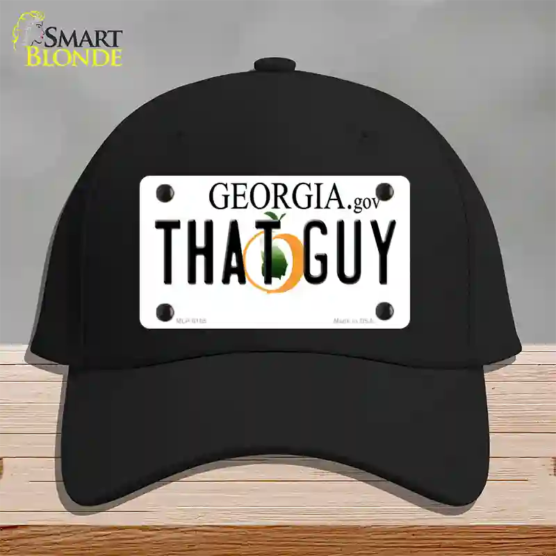 That Guy Georgia Novelty License Plate Hat Cotton / Black