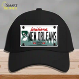 New Orleans Louisiana Novelty License Plate Hat Cotton / Black