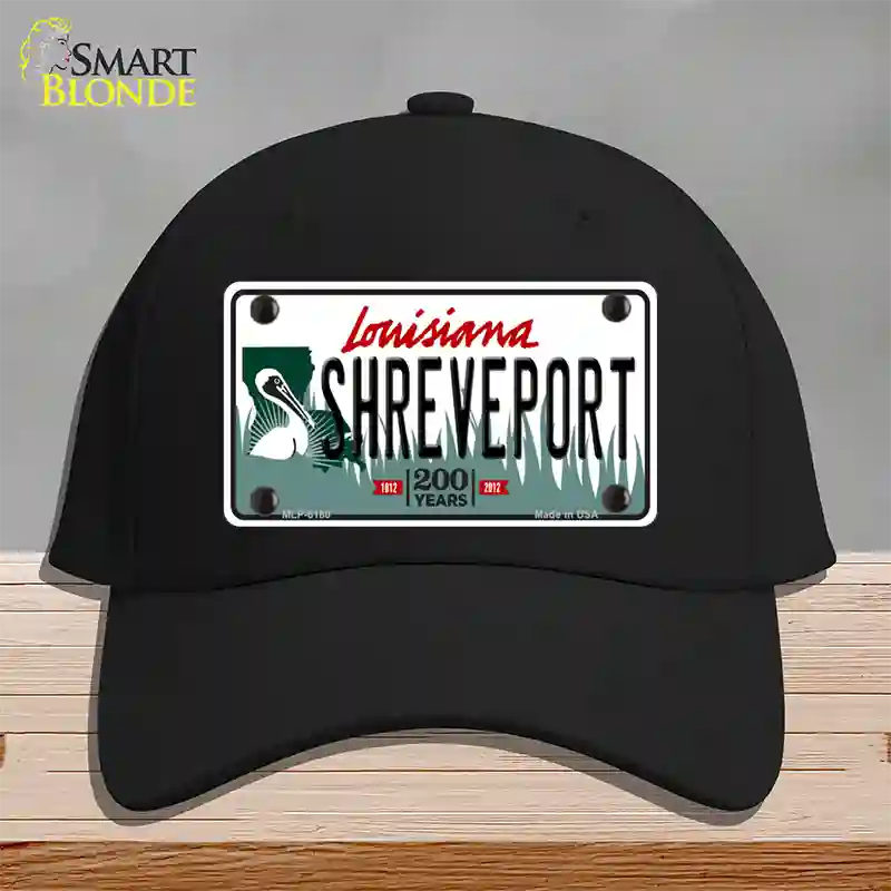 Shreveport Louisiana Novelty License Plate Hat Cotton / Black