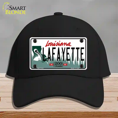 Lafayette Louisiana Novelty License Plate Hat Cotton / Black