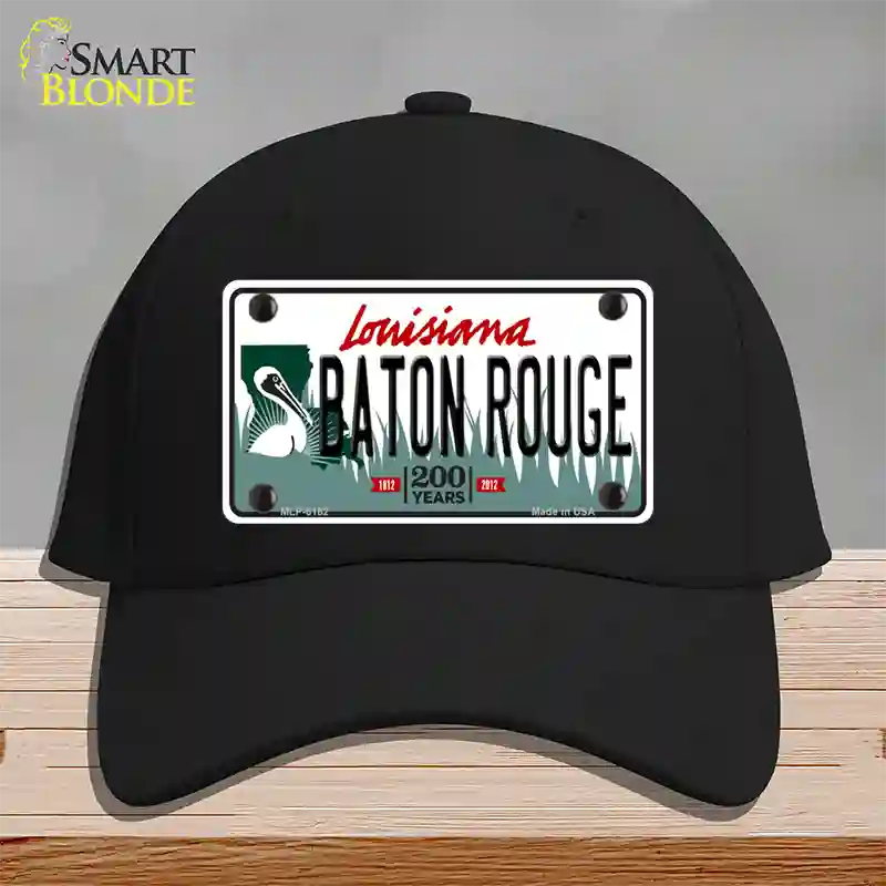 Baton Rouge Louisiana Novelty License Plate Hat Cotton / Black