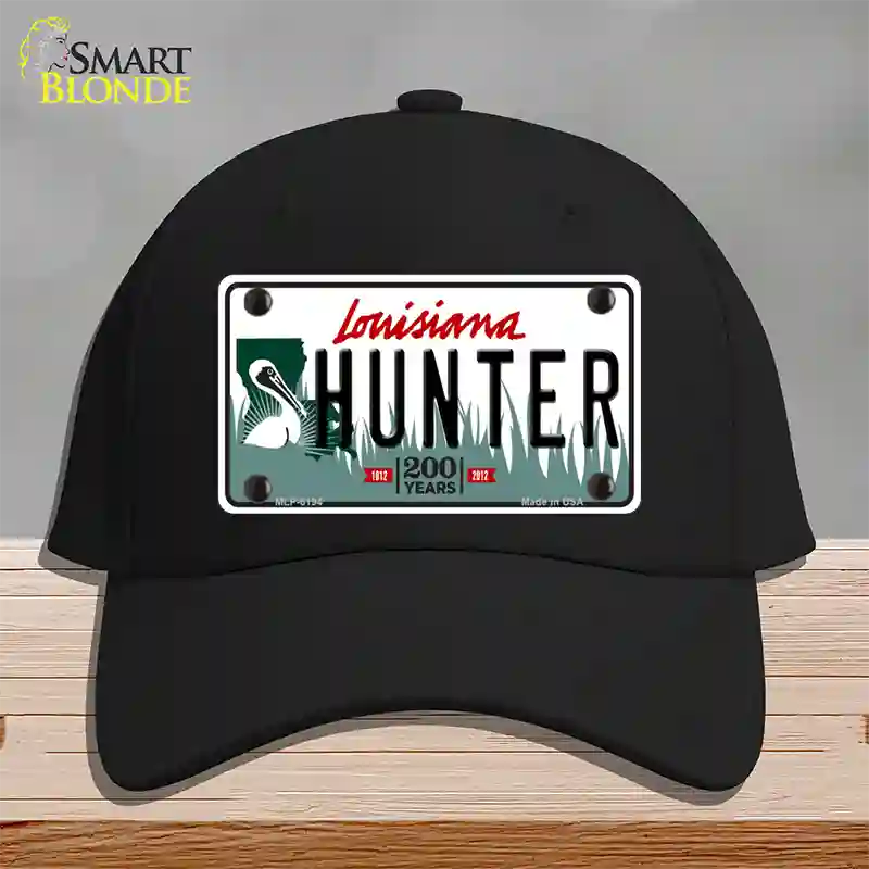 Hunter Louisiana Novelty License Plate Hat Cotton / Black