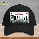 Native Louisiana Novelty License Plate Hat Cotton / Black