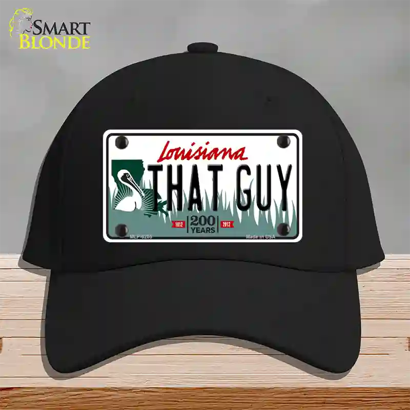 That Guy Louisiana Novelty License Plate Hat Cotton / Black