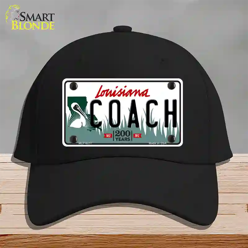 Coach Louisiana Novelty License Plate Hat Cotton / Black