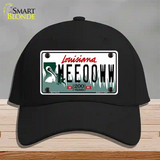 Meeooww Louisiana Novelty License Plate Hat Cotton / Black