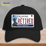 Retired Oklahoma Novelty License Plate Hat Cotton / Black