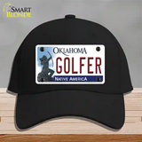 Golfer Oklahoma Novelty License Plate Hat Cotton / Black