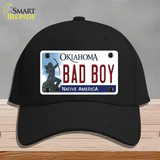 Bad Boy Oklahoma Novelty License Plate Hat Cotton / Black