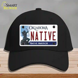 Native Oklahoma Novelty License Plate Hat Cotton / Black