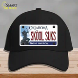 Skool Suks Oklahoma Novelty License Plate Hat Cotton / Black