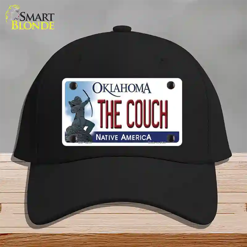 The Couch Oklahoma Novelty License Plate Hat Cotton / Black