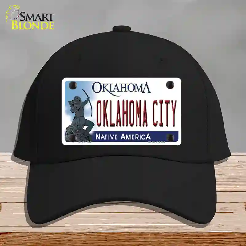 Oklahoma City Oklahoma Novelty License Plate Hat Cotton / Black