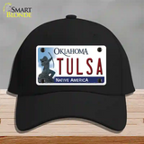 Tulsa Oklahoma Novelty License Plate Hat Cotton / Black