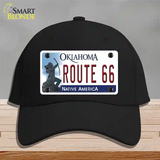 Route 66 Oklahoma Novelty License Plate Hat Cotton / Black