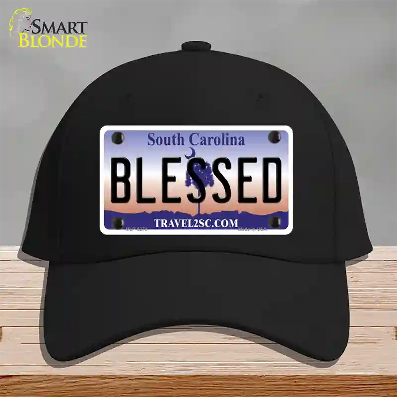 Blessed South Carolina Novelty License Plate Hat Cotton / Black