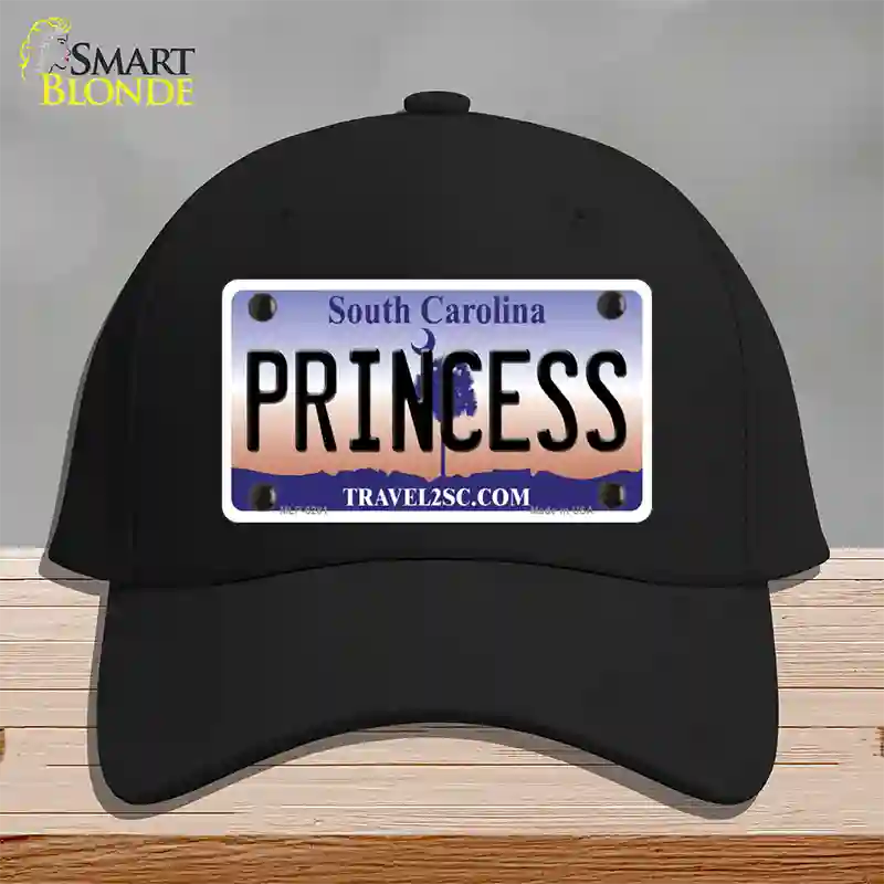 Princess South Carolina Novelty License Plate Hat Cotton / Black