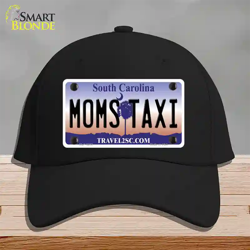 Moms Taxi South Carolina Novelty License Plate Hat Cotton / Black