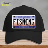 Fishing South Carolina Novelty License Plate Hat Cotton / Black