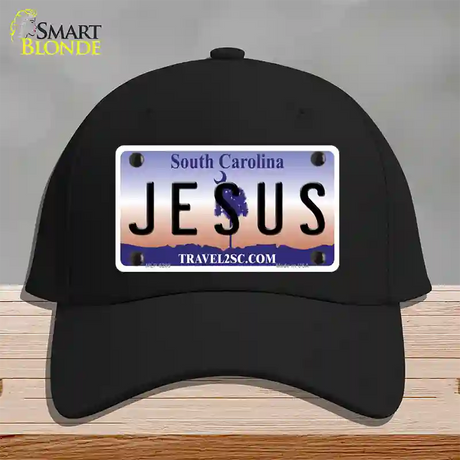 Jesus South Carolina Novelty License Plate Hat Cotton / Black