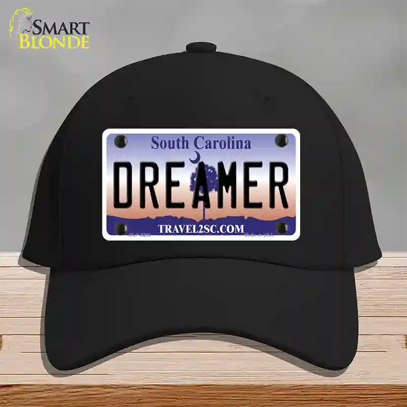 Dreamer South Carolina Novelty License Plate Hat Cotton / Black