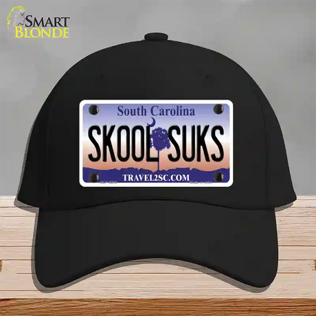 Skool Suks South Carolina Novelty License Plate Hat Cotton / Black