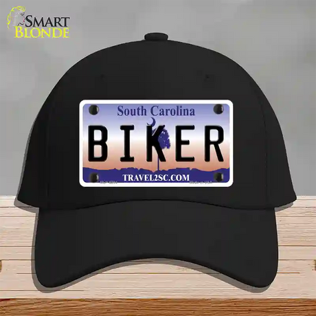 Biker South Carolina Novelty License Plate Hat Cotton / Black