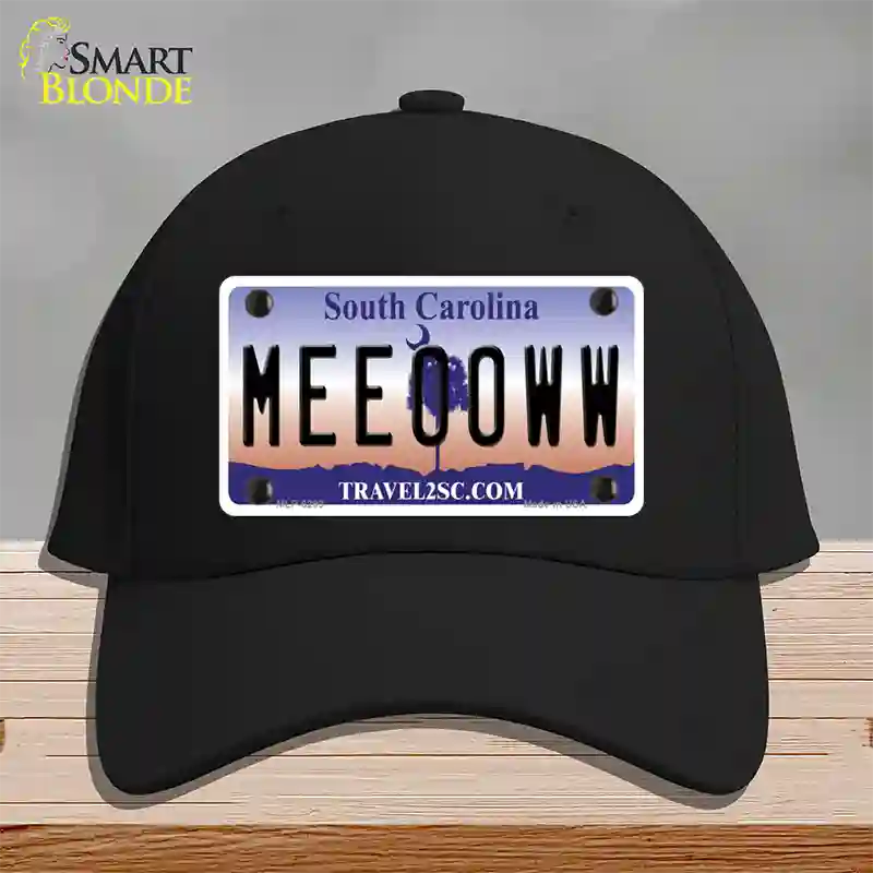 Meeooww South Carolina Novelty License Plate Hat Cotton / Black