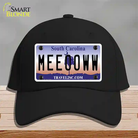 Meeooww South Carolina Novelty License Plate Hat Cotton / Black