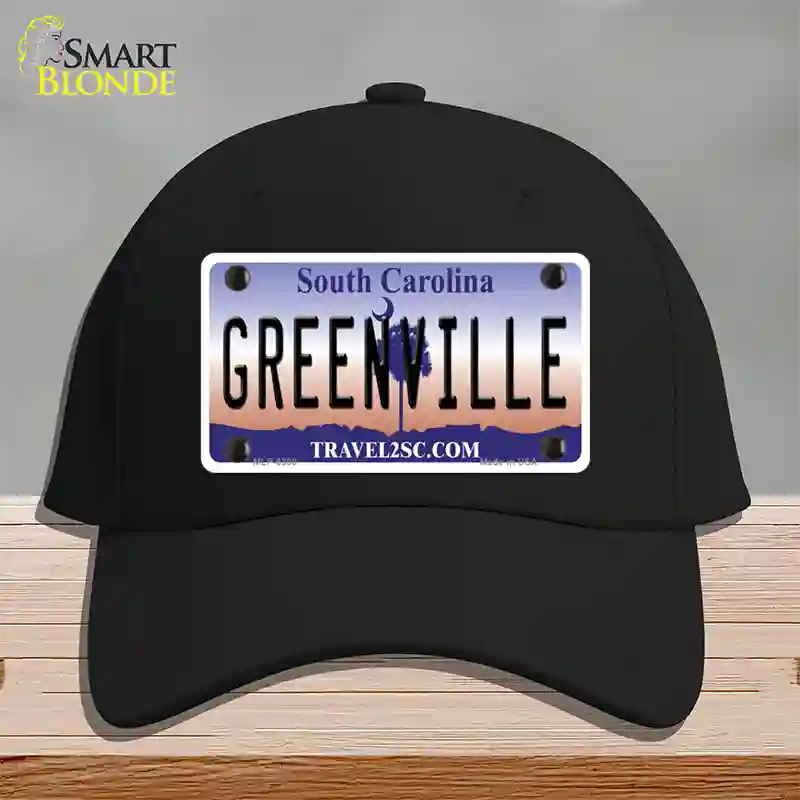 Greenville South Carolina Novelty License Plate Hat Cotton / Black