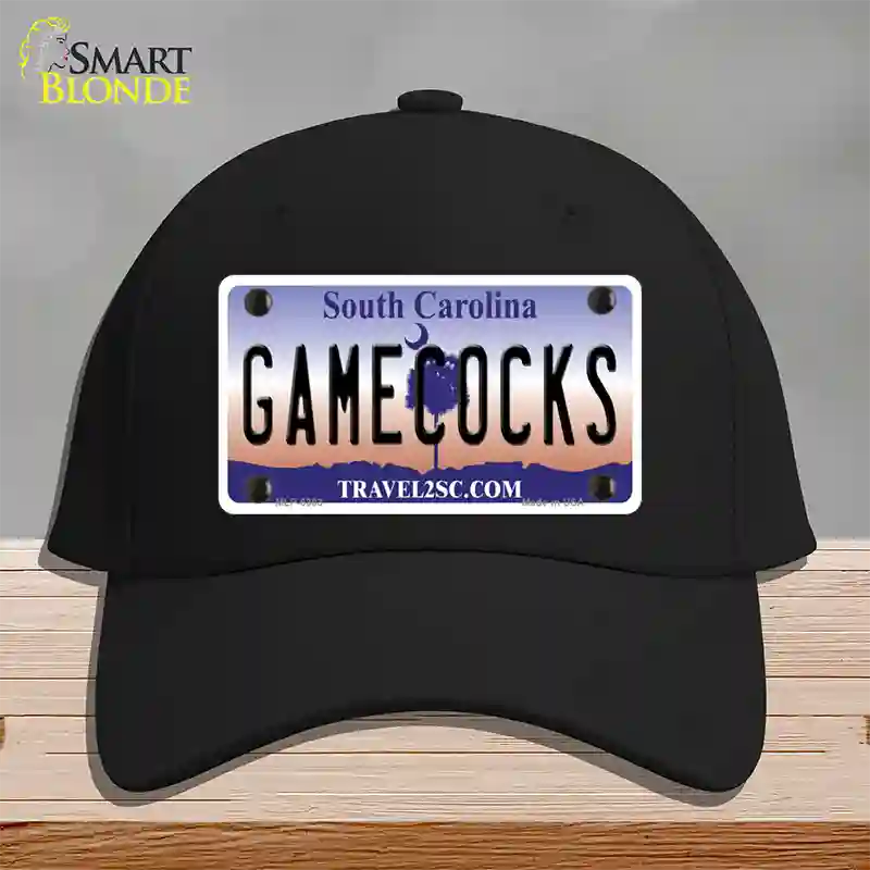 Gamecocks South Carolina Novelty License Plate Hat Cotton / Black