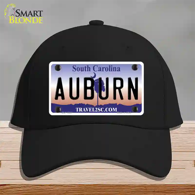 Auburn South Carolina Novelty License Plate Hat Cotton / Black