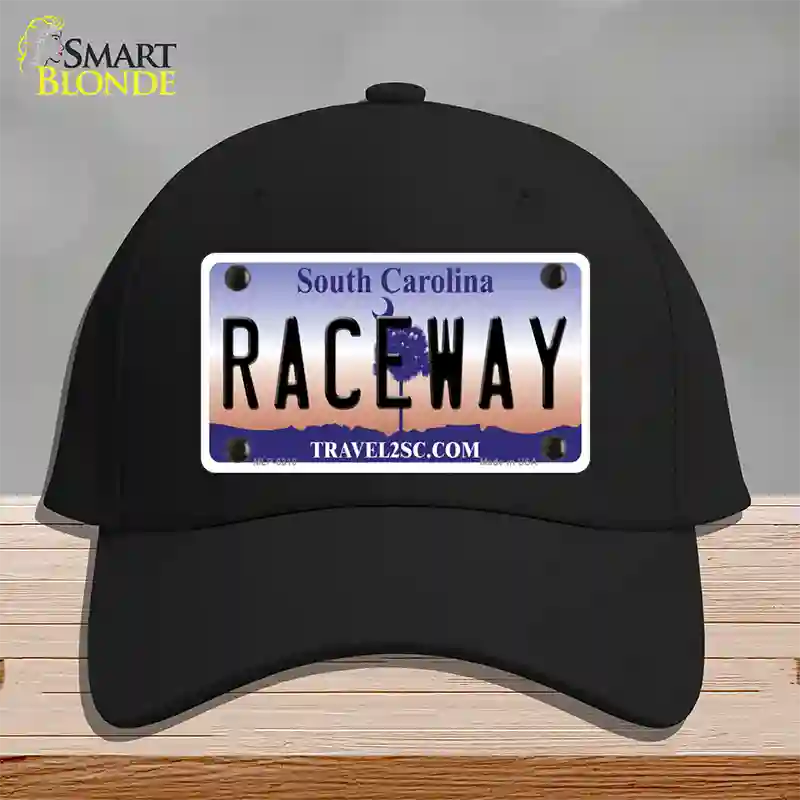 Raceway South Carolina Novelty License Plate Hat Cotton / Black