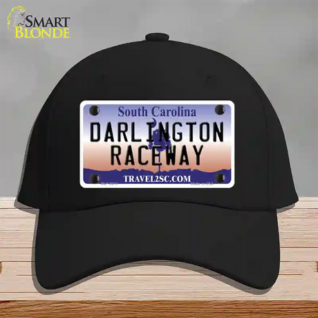 Darlington Raceway South Carolina Novelty License Plate Hat Cotton / Black