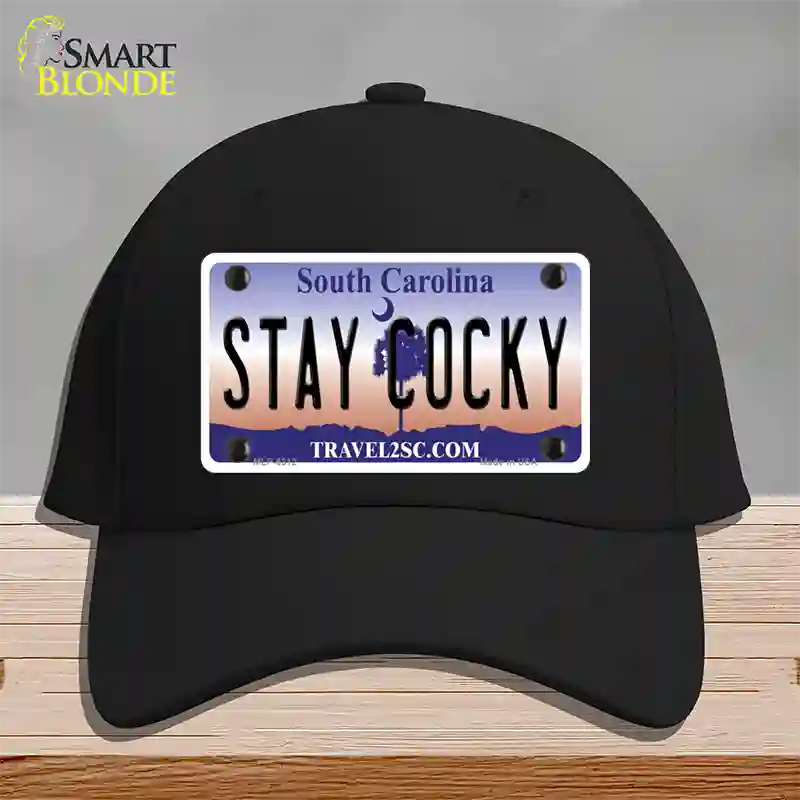 Stay Cocky South Carolina Novelty License Plate Hat Cotton / Black