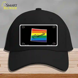 Colorado Rainbow Novelty License Plate Hat Cotton / Black