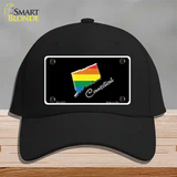 Connecticut Rainbow Novelty License Plate Hat Cotton / Black