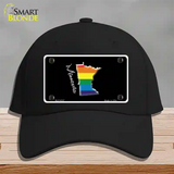 Minnesota Rainbow Novelty License Plate Hat Cotton / Black