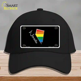 Nevada Rainbow Novelty License Plate Hat Cotton / Black