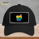 Ohio Rainbow Novelty License Plate Hat Cotton / Black