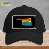 Oklahoma Rainbow Novelty License Plate Hat Cotton / Black