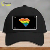 South Carolina Rainbow Novelty License Plate Hat Cotton / Black